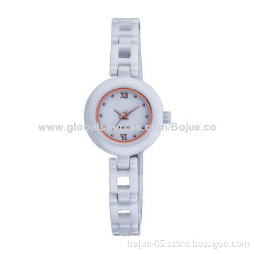 Vintage white waterproof ceramic watch
